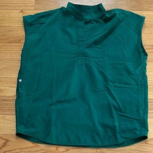 FIGS Rafaela Scrub Top - Hunter Green